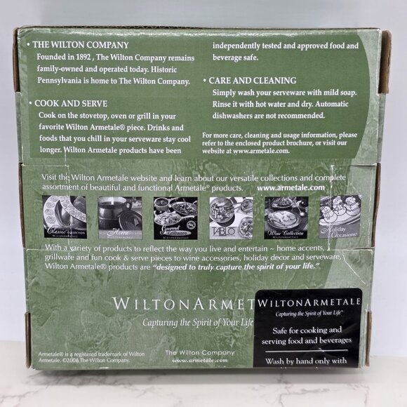 Wilton Armetale Flutes Pearls 6 in Round Dipping Bowl Silver Dip Aluminum NEW - Picture 9 of 11